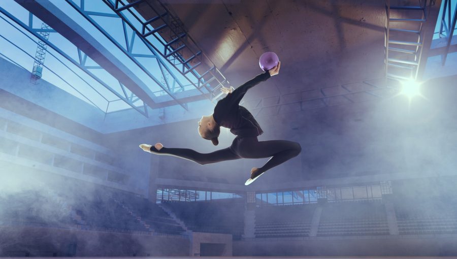 Ginnastica ritmica in azione